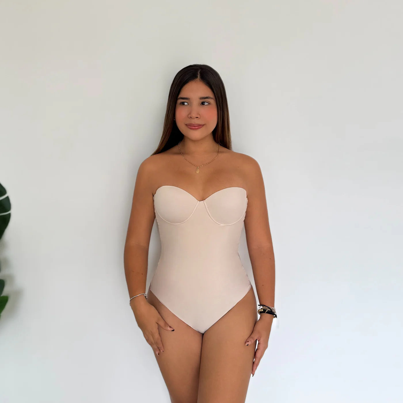 Body Tania Beige con Control de Abdomen