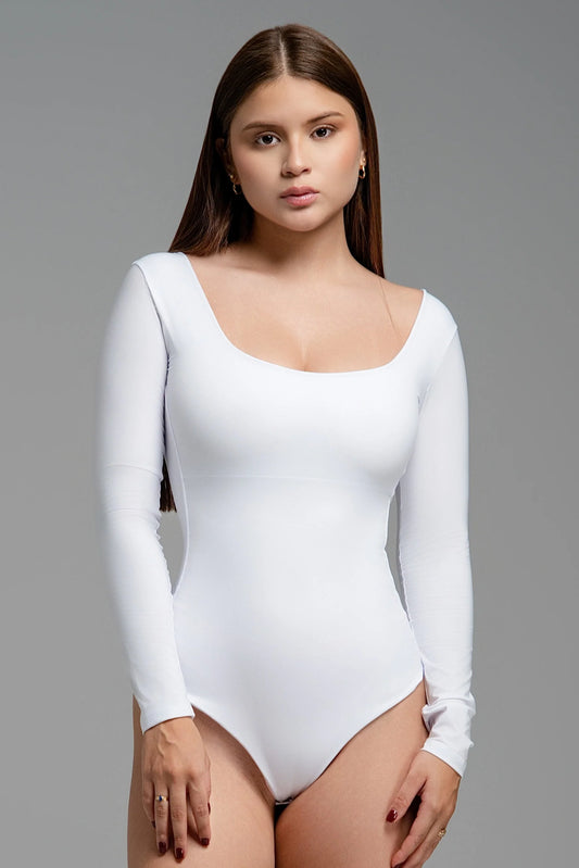 Body Malka Blanco con Control de Abdomen